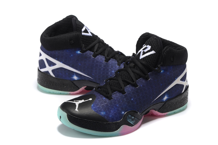 Air Jordan 30 Blue Black Gloden Shoes - Click Image to Close